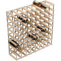 Customized design 72 bottle traditional modular pine wood wine rack kits